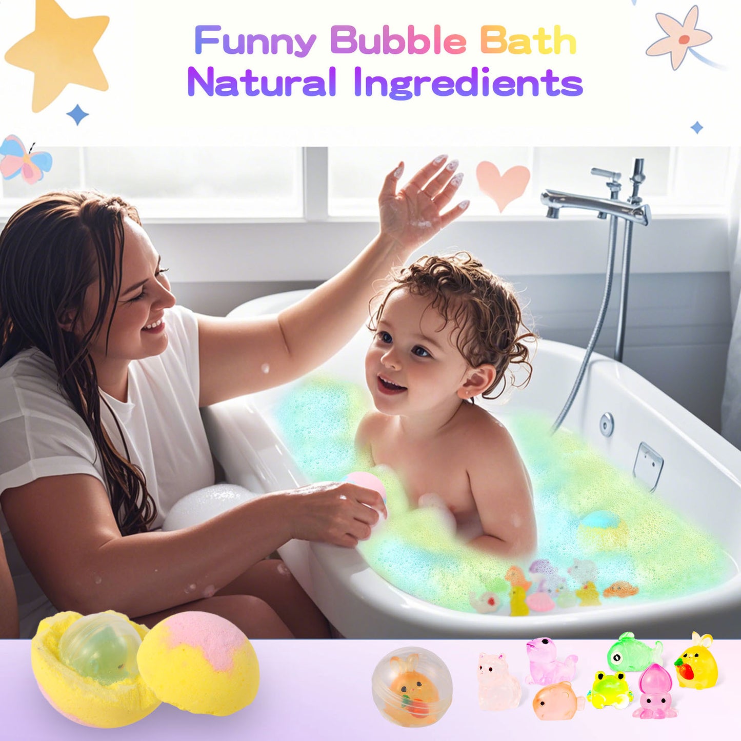 Doll Shaped Bath Bombs Fizzing Bubble Foam