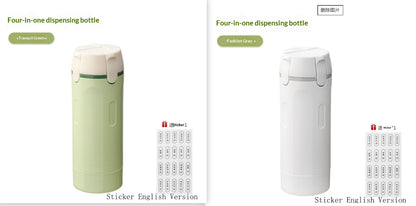 4 In 1 Travel Dispenser Portable Travel Bottles