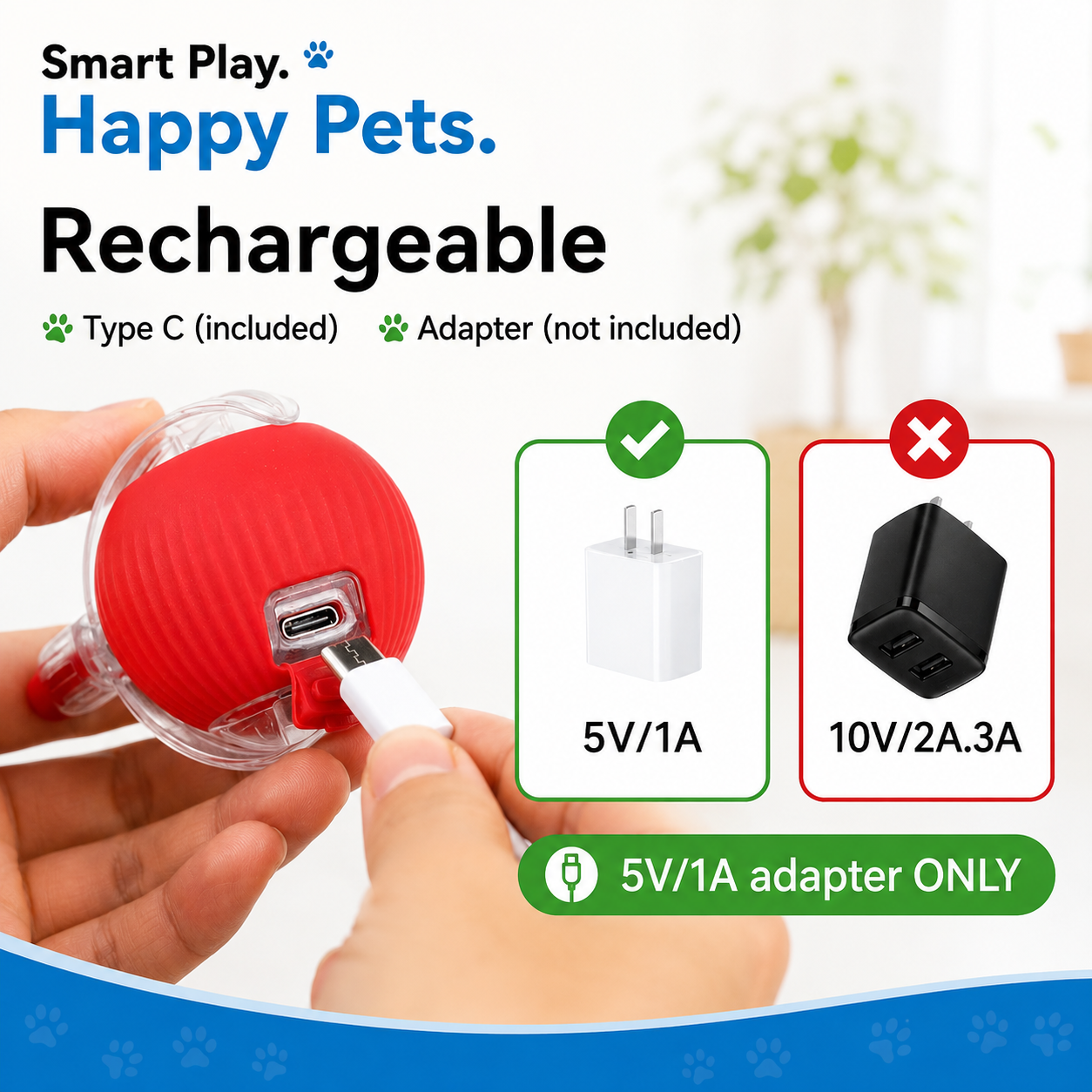 QuickTrends™ WiggleTail™ Interactive Rolling Pet Toy