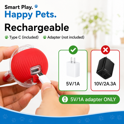 QuickTrends™ WiggleTail™ Interactive Rolling Pet Toy