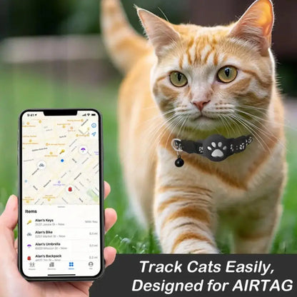 MeowGuard™ GPS Collar Create a safe GPS boundary anywhere — no wires, no digging, no monthly fees