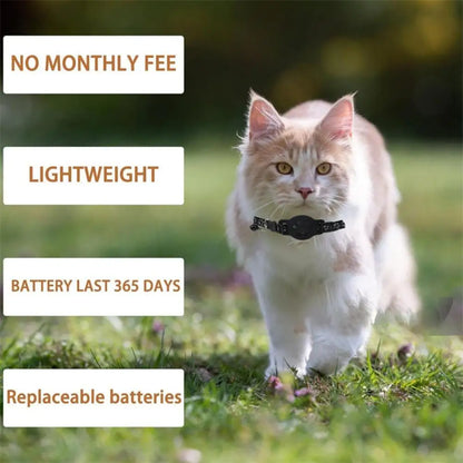 MeowGuard™ GPS Collar Create a safe GPS boundary anywhere — no wires, no digging, no monthly fees