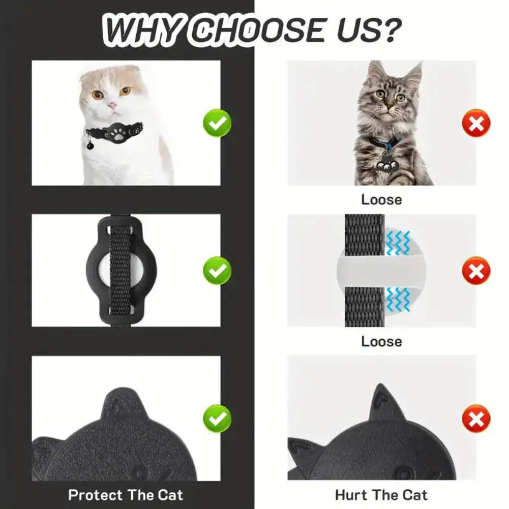 MeowGuard™ GPS Collar Create a safe GPS boundary anywhere — no wires, no digging, no monthly fees