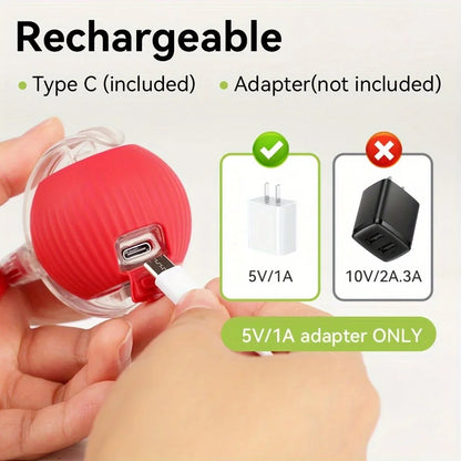 QuickTrends™ WiggleTail™ Interactive Rolling Pet Toy
