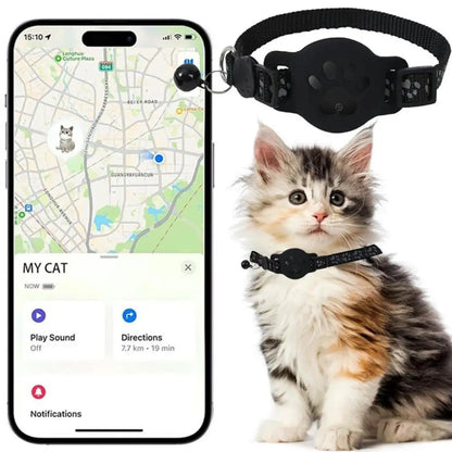 MeowGuard™ GPS Collar Create a safe GPS boundary anywhere — no wires, no digging, no monthly fees