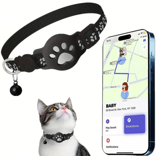 MeowGuard™ GPS Collar Create a safe GPS boundary anywhere — no wires, no digging, no monthly fees