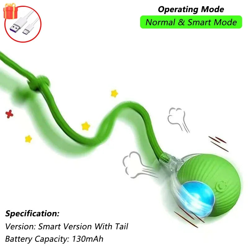 QuickTrends™ WiggleTail™ Interactive Rolling Pet Toy