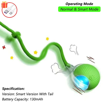 QuickTrends™ WiggleTail™ Interactive Rolling Pet Toy